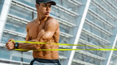 Keep Your Fitness Game Strong While on Vacation with this Effective Band & Bodyweight Workout