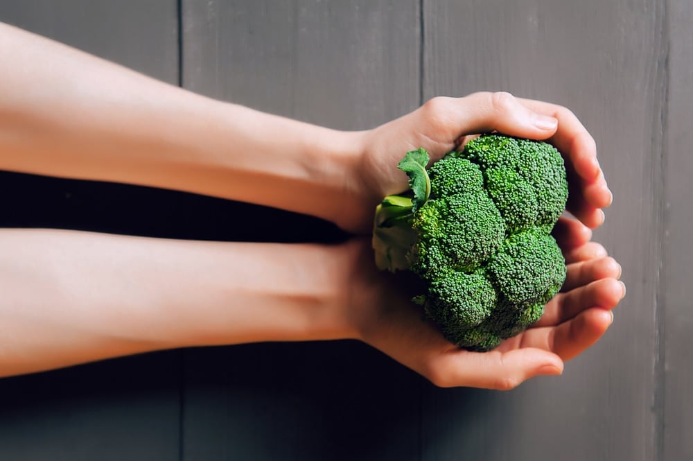 Broccoli In Hands.