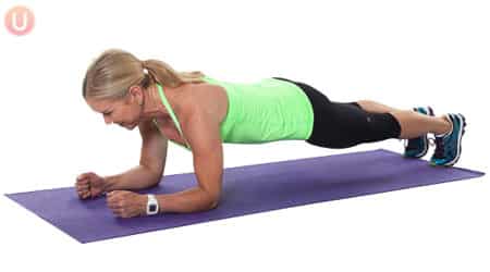 Chris Freytag demonstrating a forearm plank